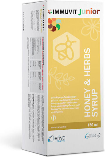 Leriva Pharma Immuvit Junior Sirop Miere 150ml