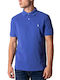 Ralph Lauren Herren T-Shirt Kurzarm Rollkragen Blau