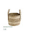 GloboStar Naxos Ghiveci Rattan Bej 25x25x20εκ.