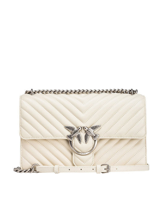 Pinko Leather Women's Bag Shoulder White