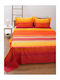 Sunshine Bettwäsche-Set Überdoppel 235x260cm. Satin Satin printed 50204 4Stück