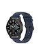 Techsuit Curea Silicon Albastru (Galaxy Watch4/5/6/7/FE/4 Classic/6 Classic/5 ProHuawei Watch GT2 / GT3 (42mm) / GT3 Pro (43mm))