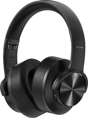 BlitzWolf BW-HP2 Pro Ασύρματα/Ενσύρματα Over Ear Ακουστικά με 42 ώρες Λειτουργίας Μαύρα