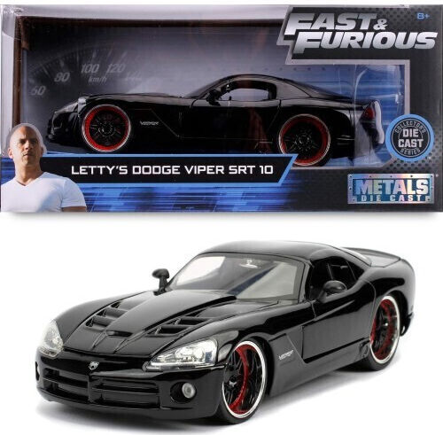 Jada Toys Dodge Viper Srt-10 Αυτοκινητάκι 1:24 Fast and Furious για 8+ Ετών