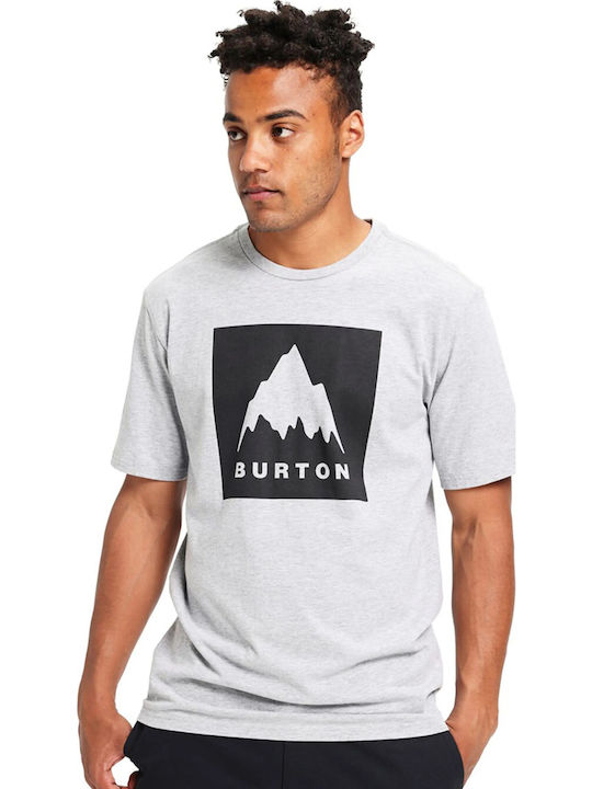 Burton Mountain High Μπλούζα Κοντομάνικη Γκρι.