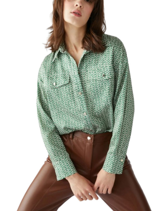 Pennyblack Women's Long Sleeve Shirt Emerald Green