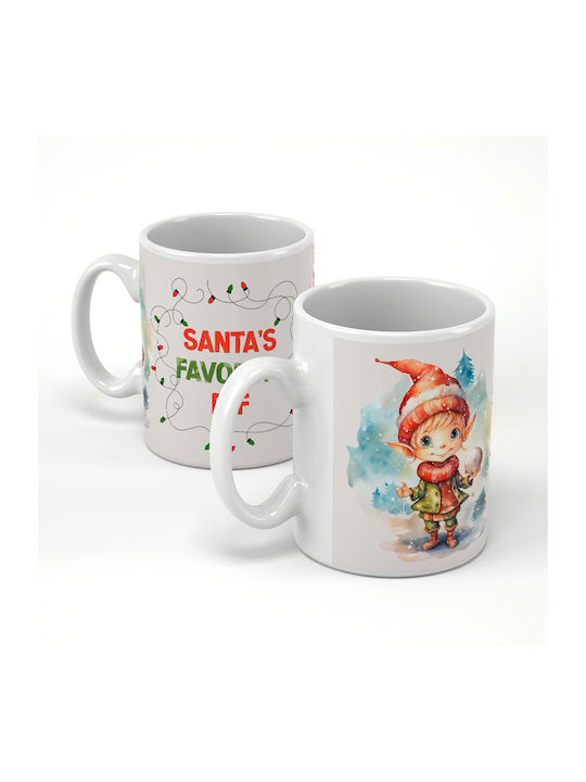 Christmas Mug Ceramic White 1pcs