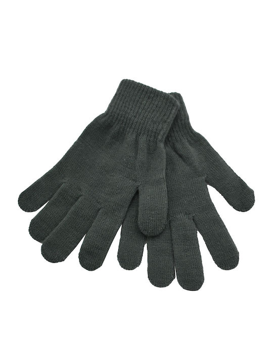 Brims and Trims Gray Gestrickt Handschuhe