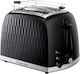 Russell Hobbs Honeycomb Φρυγανιέρα 2 Θέσεων 850W Μαύρη
