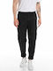 Replay Men's Trousers Cargo Elastic in Regular Fit Black