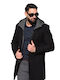 Tony Maker Men's Half Coat Black