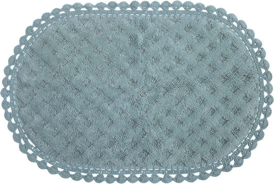 Nef-Nef Homeware Bath Mat Cotton Touch 034261 Dusty Aqua 55x85cm