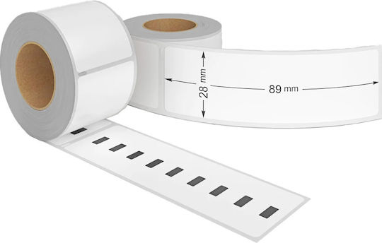 Dymo E4DIY 260 Αυτοκόλλητες Ετικέτες σε Ρολό για Εκτυπωτή Ετικετών Dymo LW 310, LW 320, LW 330, LW 400, LW 450, & LW 4XL 89x28mm