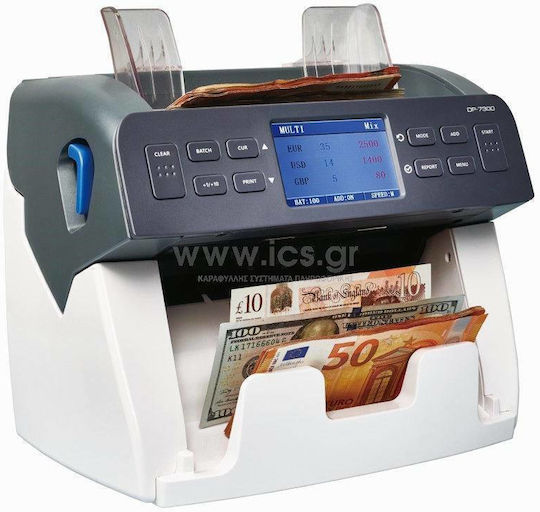 ICS Dp 7300 Καταμετρητής Χαρτονομισμάτων με UV| IR Ανίχνευση Πλαστών