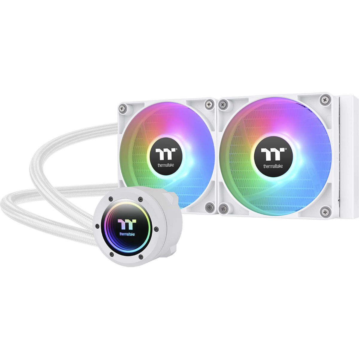 Thermaltake TH240 V2 ARGB Sync Υδρόψυξη Επεξεργαστή Διπλού Ανεμιστήρα 120mm για Socket 1200 Λευκή