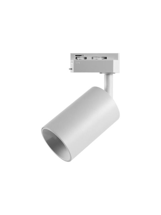 Adeleq Single White Spot with GU10 Lamp Adapter