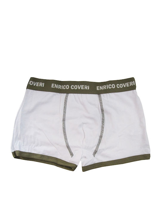 Enrico Coveri Boxer pentru copii Alb