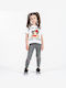 Kids Legging Sports Long Gray