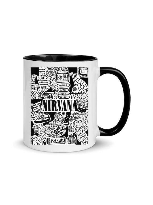 Nirvana Tasse Keramik Weiß 330ml 1Stück