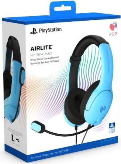 PDP Airlite Over Ear Gaming Headset cu conexiune USB Albastru