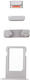 Side Keys Silver for iPhone SE iPhone SE, iPhone 5s, iPhone 5.