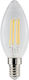 Toshiba LED Bulb 4.5W for Socket E14 and Shape C35 Warm White