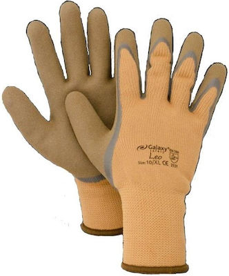 Galaxy Gloves for Work Brown Cotton 1pcs