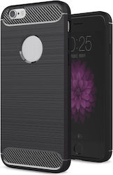 Carbon Style Back Cover Silicone Black (iPhone 8/7)