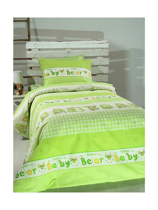 Sunshine Bettwäsche-Set Einzel Baumwolle Feelings Green 165x270cm 3Stück
