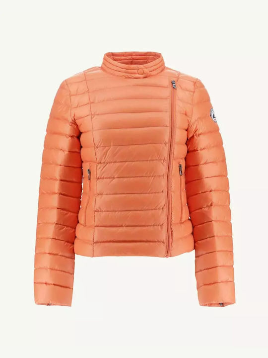 Just Over The Top Women's Long Puffer Jacket for Winter Πορτοκαλί