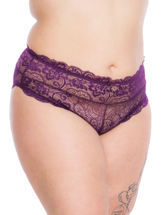 Free Move Damen Slip mit Spitze Purple