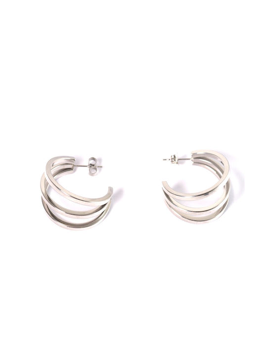 Earrings Hoops made of Steel