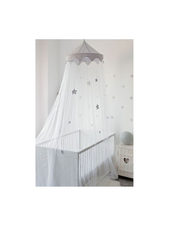 Trois Kilos Sept Tulle Baby Crib Mosquito Net Gray