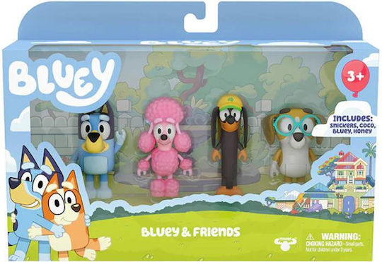 Moose Toys Family Pack oder Bluey & Friends Bluey für 3+ Jahre 8cm Mehrfach (null)