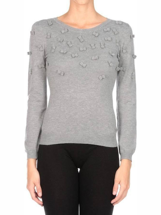 Cristinaeffe Damen Bluse Langärmelig Grey