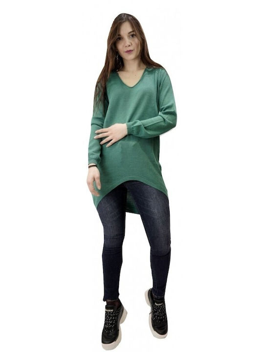 Aggel Women's Blouse Long Sleeve Green