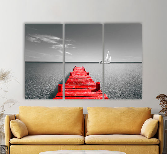 I-gallery Triplu Tablou pe Pânză 100x70cm