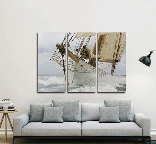 I-gallery Τρίπτυχος Πίνακας σε Καμβά 130x130cm