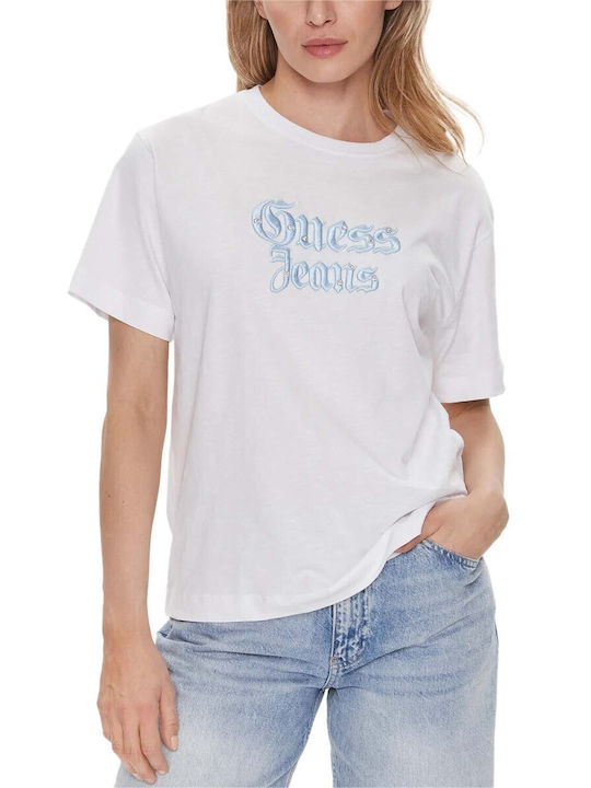 Guess Ss Women's T-shirt Pure White