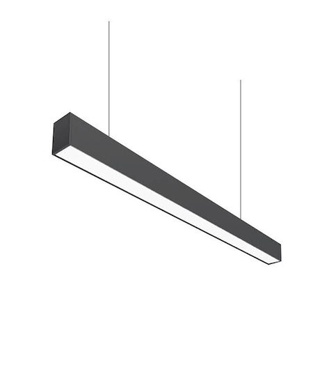 Vito LED Kommerzielle lineare Beleuchtung Leuchte Decke 40W Naturweiß IP40 mit einstellbarer Helligkeit B120xT8.2xH5.2cm