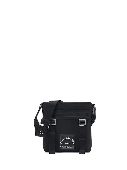 Karl Lagerfeld Ανδρική Τσάντα Ώμου / Χιαστί Μαύρη