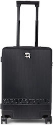 Karl Lagerfeld K Ikonik Travel Bag Hard Black with 4 Wheels