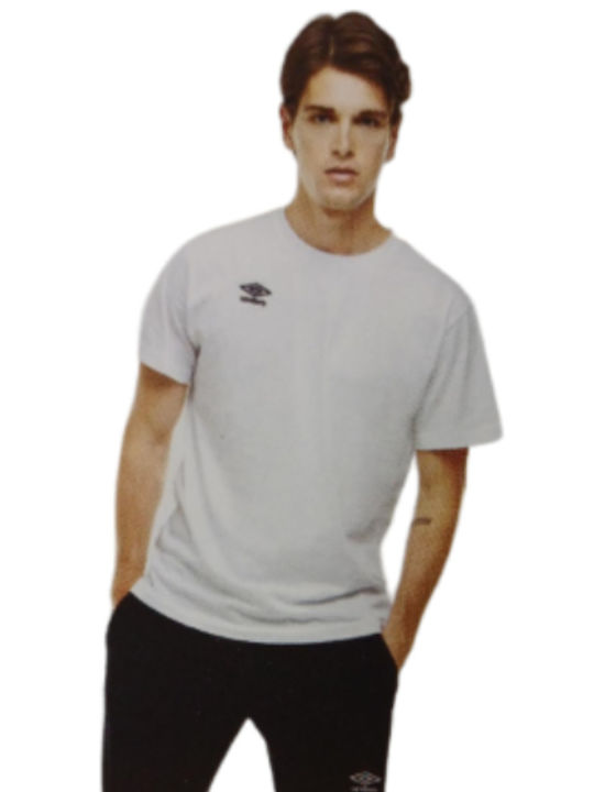 Umbro Bluza Bărbătească cu Mânecă Scurtă White