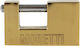 Moretti Vorhängeschloss Monoblock mit Schlüssel 60mm Yellow 1Stück