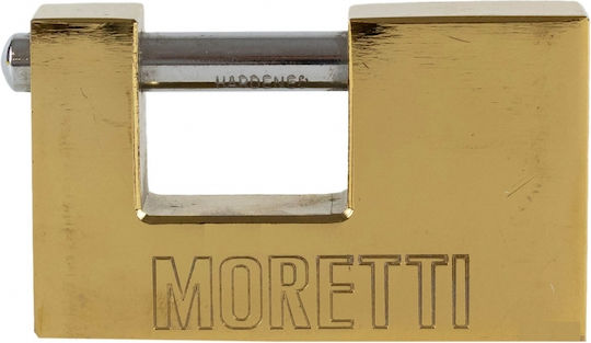 Moretti Vorhängeschloss Monoblock mit Schlüssel 60mm Yellow 1Stück