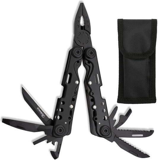 Martinez Albainox Multi-tool Black with Blade made of Stainless Steel in Sheath