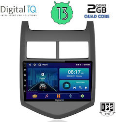 Digital IQ Car-Audiosystem für Chevrolet Aveo 2011-2014 (Bluetooth/USB/AUX/WiFi/GPS/Android-Auto) mit Touchscreen 9"