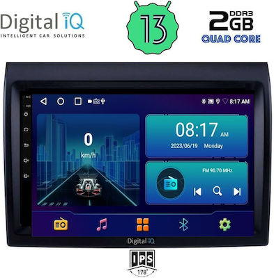 Digital IQ Car-Audiosystem für Fiat Ducato 2006-2011 (Bluetooth/USB/AUX/WiFi/GPS/Android-Auto) mit Touchscreen 9"