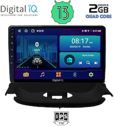 Digital IQ Car-Audiosystem für Peugeot 206 1998-2006 (Bluetooth/USB/AUX/WiFi/GPS/Android-Auto) mit Touchscreen 9"