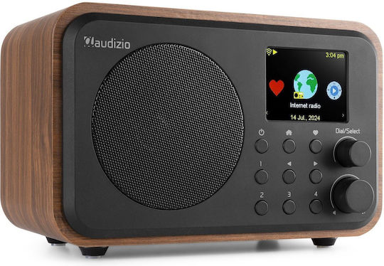 Audizio Vicenza Επιτραπέζιο Ραδιόφωνο Επαναφορτιζόμενο DAB+ με Bluetooth και USB Wood